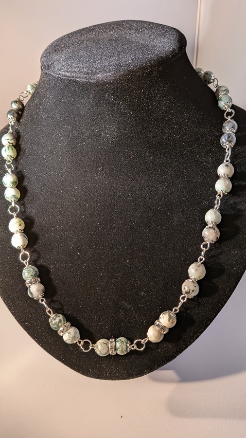 Zilveren hals ketting 2