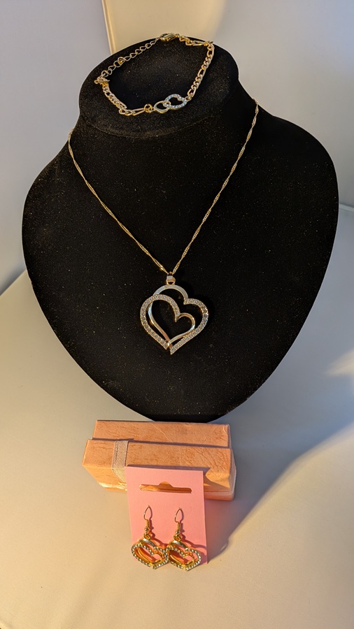 Bruid sieraden set hart