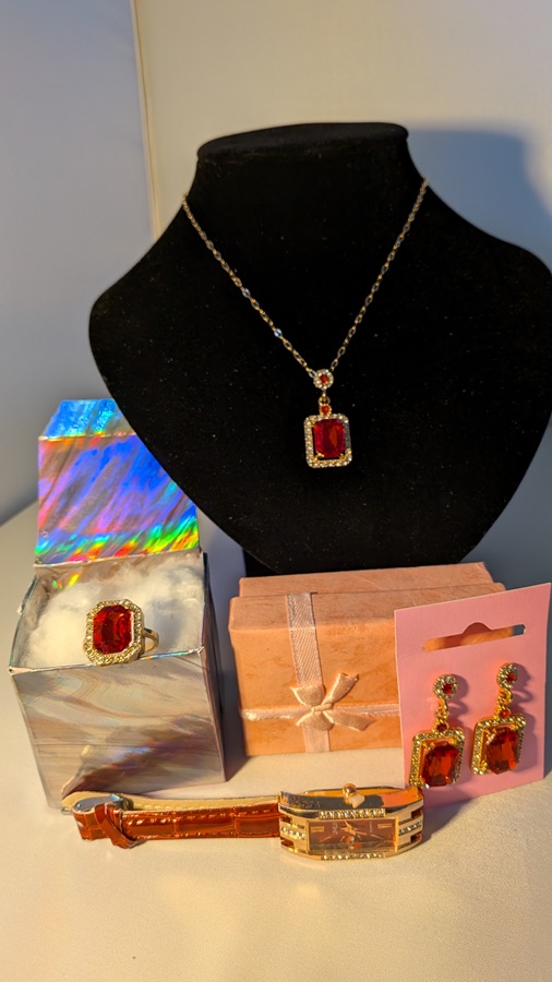 Bruid sieraden set safier compleet