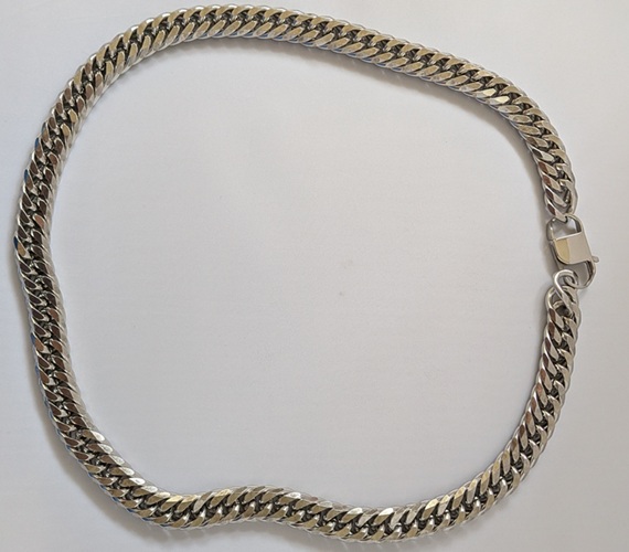 Cubaanse zilveren heren ketting
