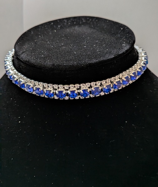 ketting met blauwe sierstenen ketting met blauwe sierstenen