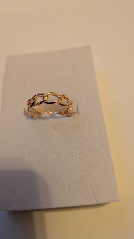 Ring 18k verguld met sierstenen