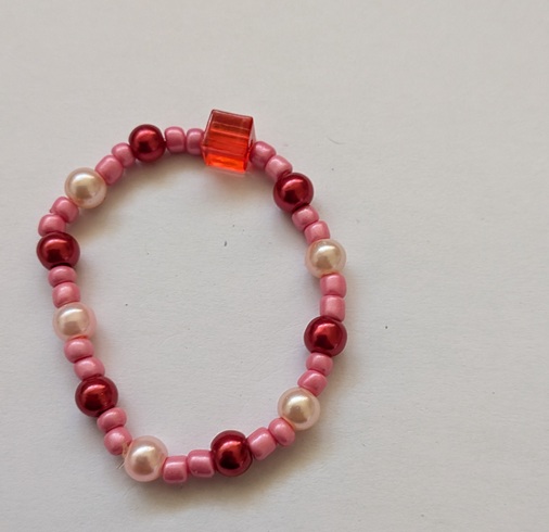 Armband donker rood Armband donker rood