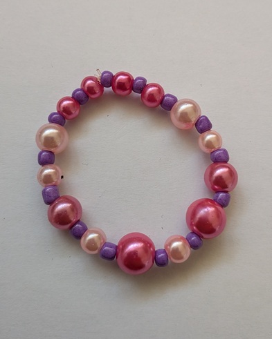 Armband paars rood