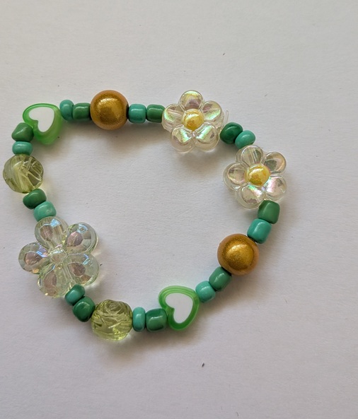 groene bloem armband groene bloem armband