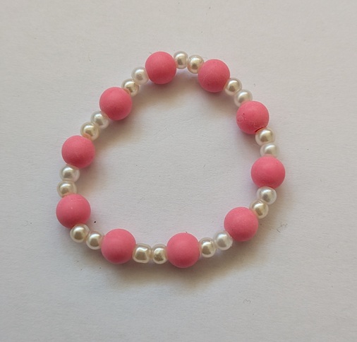 rekbare roze armband