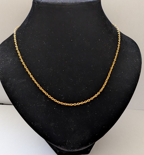 24 k vergulde gouden ketting
