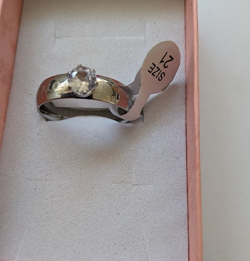 zilveren gladde ring breed met zirconia siersteen