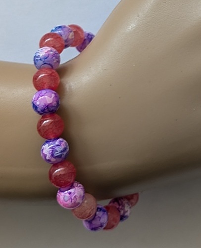 Paarse rek armband