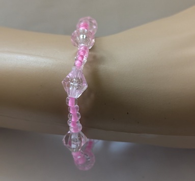 roze wit rekarmband