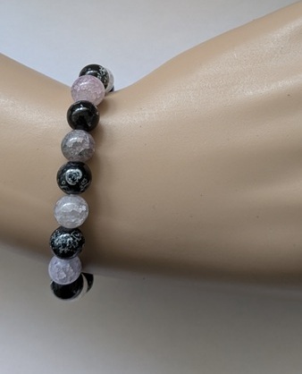 Zwarte rek armband