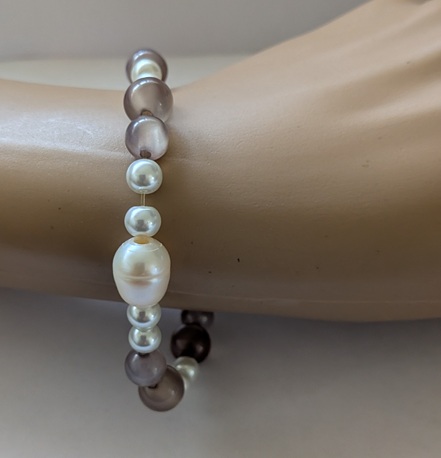grijze rek armband