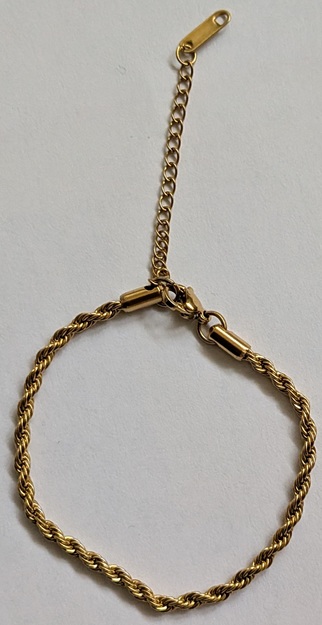 24 K vergulde verdraaide armband 24 K vergulde verdraaide armband
