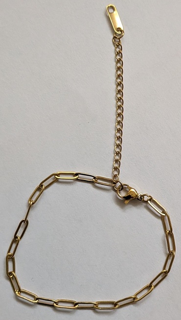 24 K vergulde schakel armband 24 K vergulde schakel armband