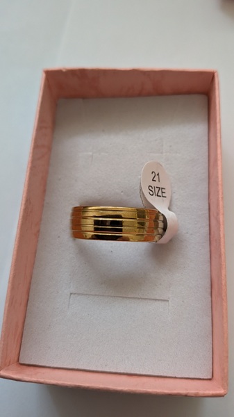 Vergulde ring meer groeven Vergulde ring meer groeven