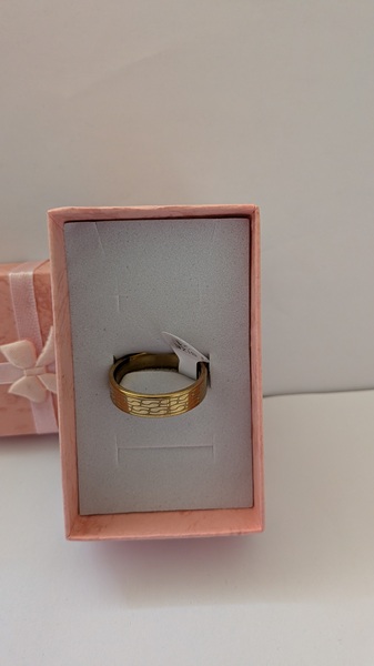 vergulde ring steen motief