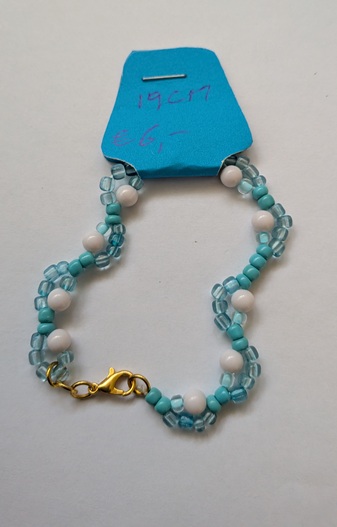 Blauwe kronkel armband Blauwe kronkel armband