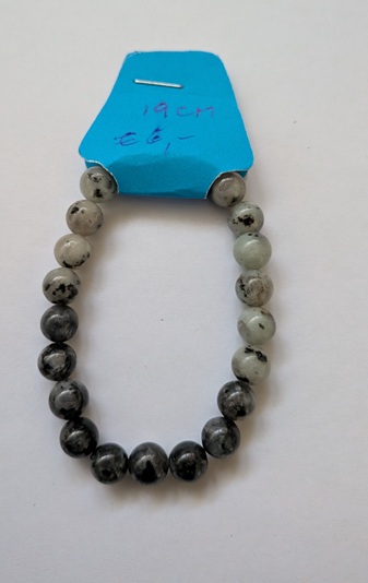 Zwart grijze rek armband
